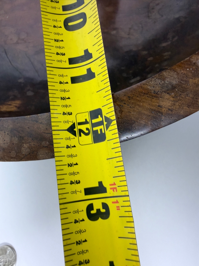 Vintage Hand Carved African Hardwood Safari Bowl Featuring Relief Wildlife Motifs 12'W X4'H [Photo 9]