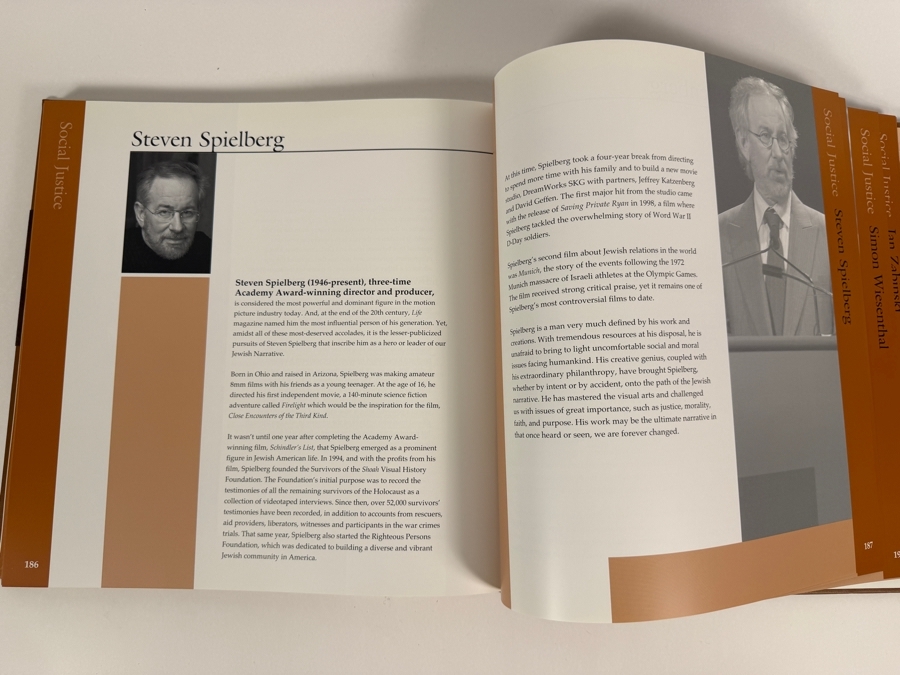 Stephen S. Wise Temple Presents Heroes And Leaders Of The Jewish Narrative Hardcover Book [Photo 3]