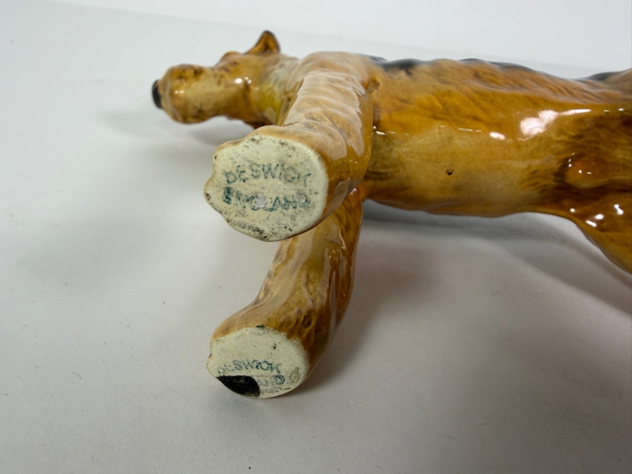 Vintage Beswick Porcelain Airedale Terrier Champion Cast Iron Monarch Figurine 7'W X 5.5'H [Photo 4]
