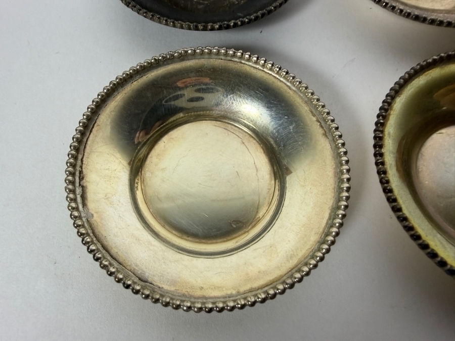 (6) 2' Round Sterling Silver Dishes 58.2g (Silver Melt Value $112) [Photo 4]