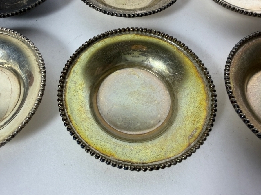 (6) 2' Round Sterling Silver Dishes 58.2g (Silver Melt Value $112) [Photo 3]