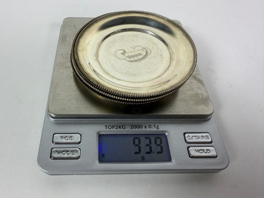 (5) 3' Round Sterling Silver Dishes 93.9g (Silver Melt Value $182) [Photo 7]