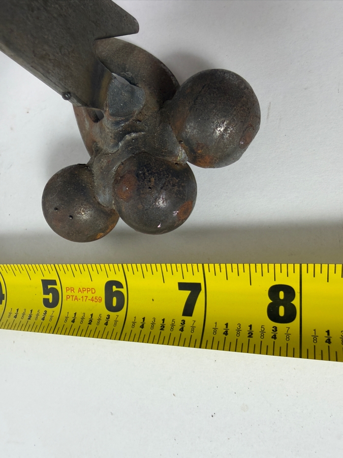 Vintage Folk Art Welded Scrap Metal Dog Sculpture With Bone 14'W X 7'D X 12'H [Photo 10]
