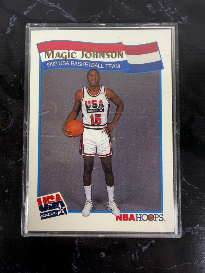 Two Individual Vintage NBA Star Memorabilia Plaques For David Robinson And Magic Johnson 10'W X 8'H [Photo 3]