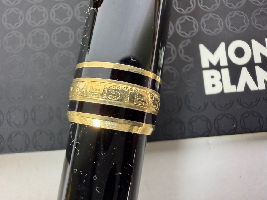 Montblanc Meisterstuck Classique Black Resin Gold Trim Ballpoint Pen With Box [Photo 7]
