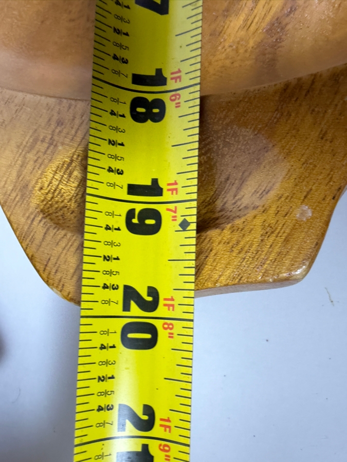 Vintage Mid Century Modern Monkey Pod Wood Shell Shaped Serving Set 20'W X 12'H [Photo 7]