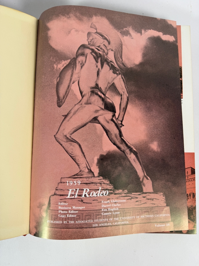 1959 El Rodeo Of Southern California University Of Southern California (USC) Yearbook [Photo 2]
