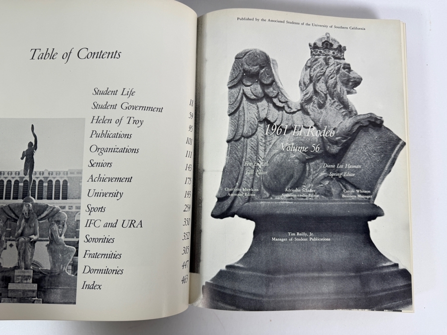1961 El Rodeo Of Southern California University Of Southern California (USC) Yearbook [Photo 3]