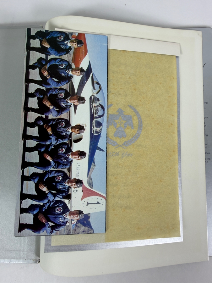 Autographed 1977 United States Air Force Thunderbirds 25th Year Commemorative Yearbook Signed By Commander Dan Cherry And All of the Thunderbird Pilots [Photo 3]