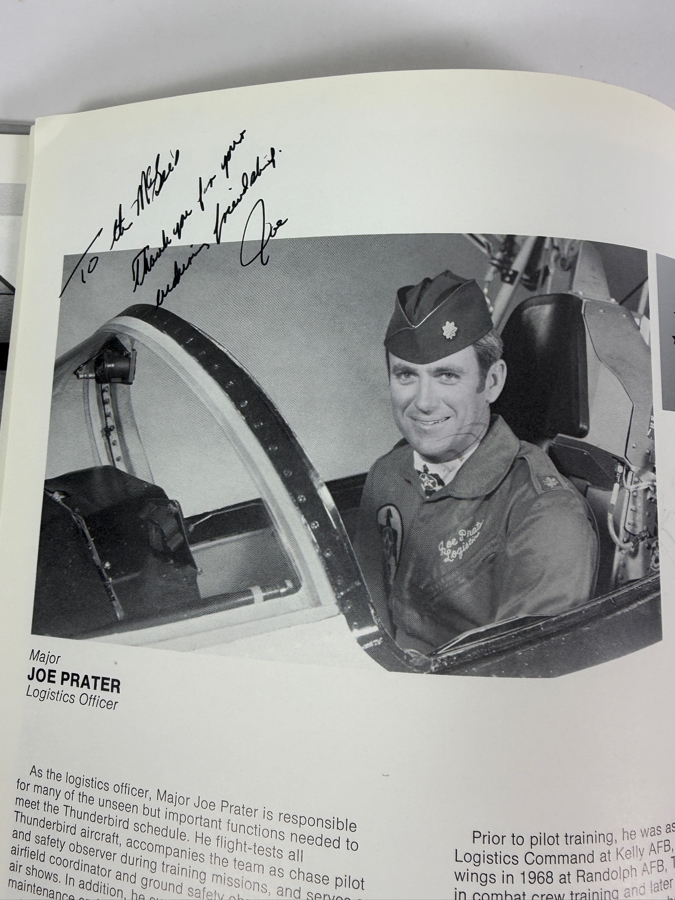 Autographed 1977 United States Air Force Thunderbirds 25th Year Commemorative Yearbook Signed By Commander Dan Cherry And All of the Thunderbird Pilots [Photo 13]