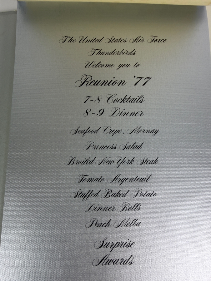 Autographed 1977 United States Air Force Thunderbirds 25th Year Commemorative Yearbook Signed By Commander Dan Cherry And All of the Thunderbird Pilots [Photo 4]