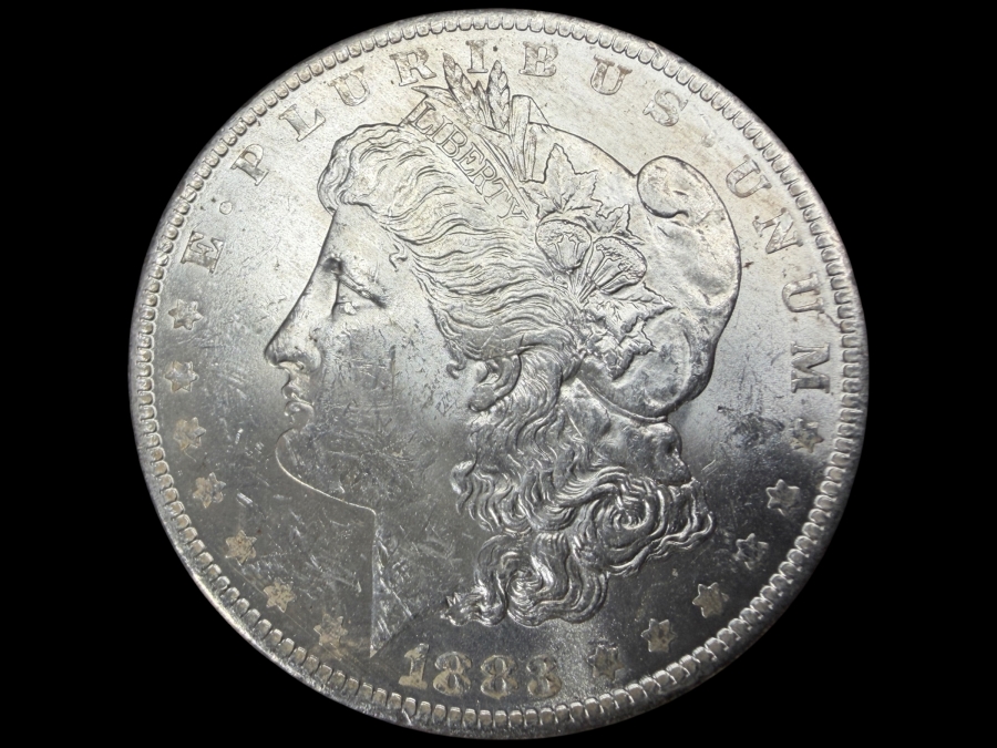 Antique Brilliant Uncirculated Silver Dollar Coin Sale Featuring Silver Morgans and Peace Dollars
