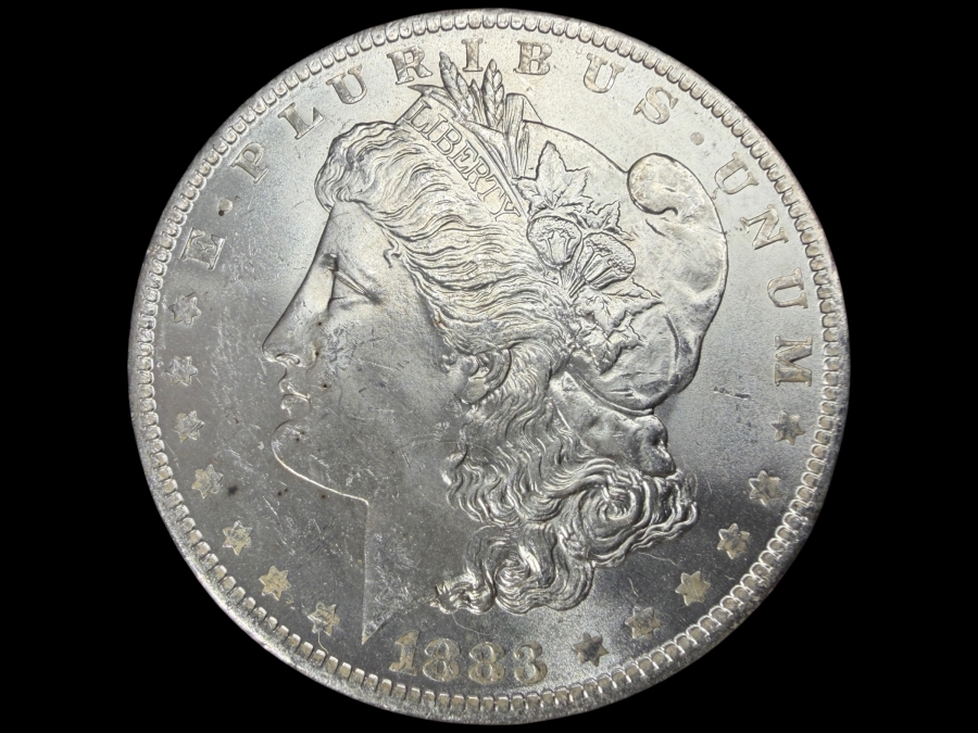 1883 O Brilliant Uncirculated Morgan Silver Dollar