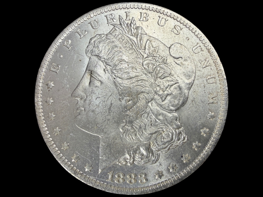 1883 O Brilliant Uncirculated Morgan Silver Dollar