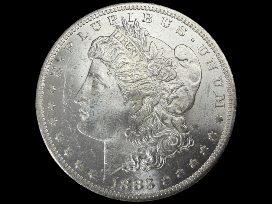 1883 O Brilliant Uncirculated Morgan Silver Dollar