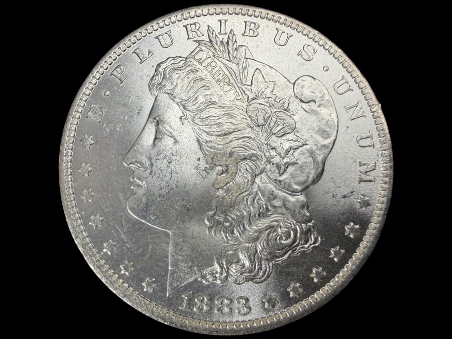 1883 O Brilliant Uncirculated Morgan Silver Dollar