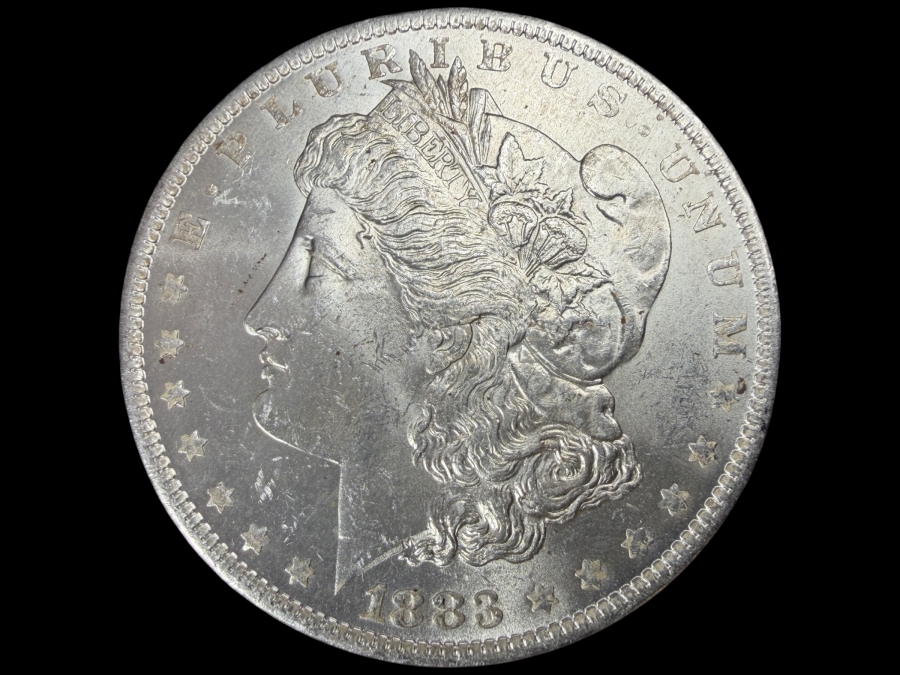 1883 O Brilliant Uncirculated Morgan Silver Dollar