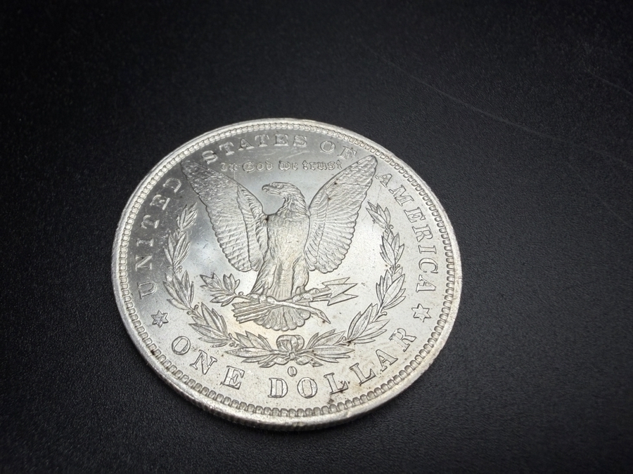 1883 O Brilliant Uncirculated Morgan Silver Dollar [Photo 4]