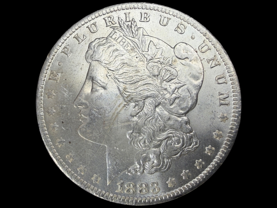 1883 O Brilliant Uncirculated Morgan Silver Dollar