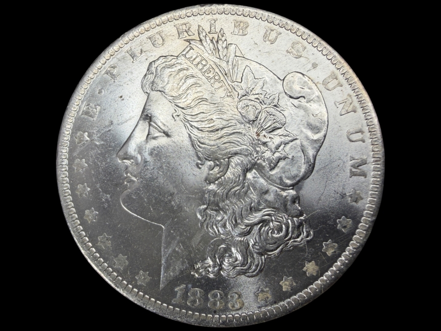 1883 O Brilliant Uncirculated Morgan Silver Dollar