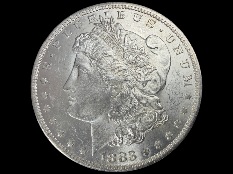 1883 O Brilliant Uncirculated Morgan Silver Dollar