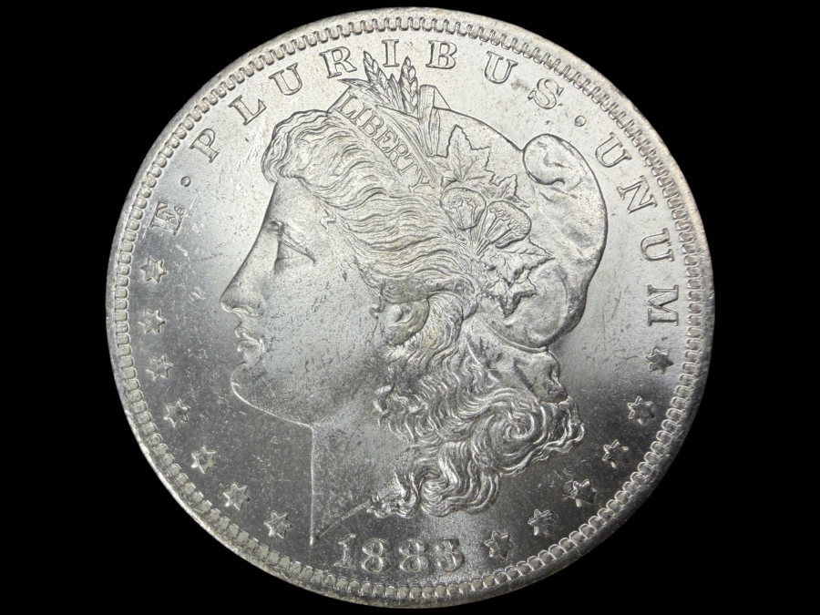 1883 O Brilliant Uncirculated Morgan Silver Dollar