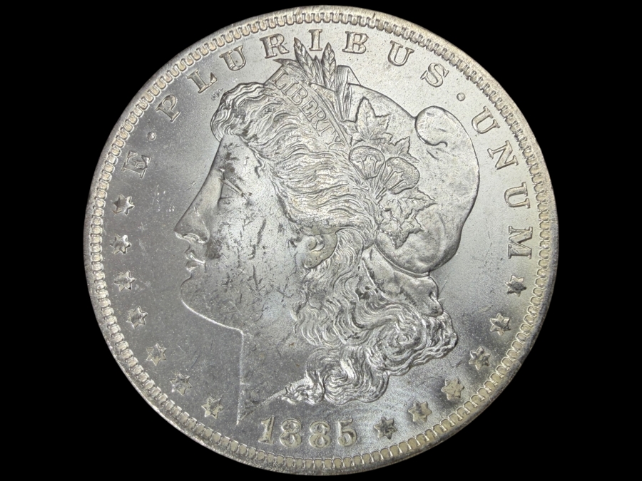 1885 O Brilliant Uncirculated Morgan Silver Dollar