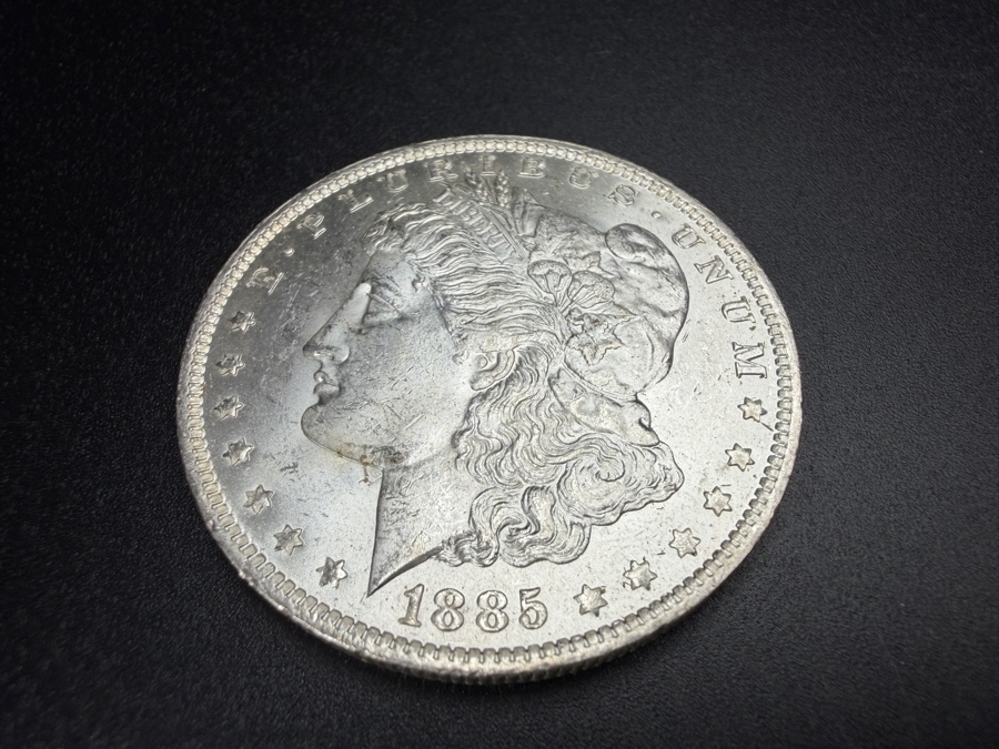 1885 O Brilliant Uncirculated Morgan Silver Dollar [Photo 2]