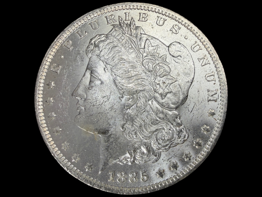 1885 O Brilliant Uncirculated Morgan Silver Dollar