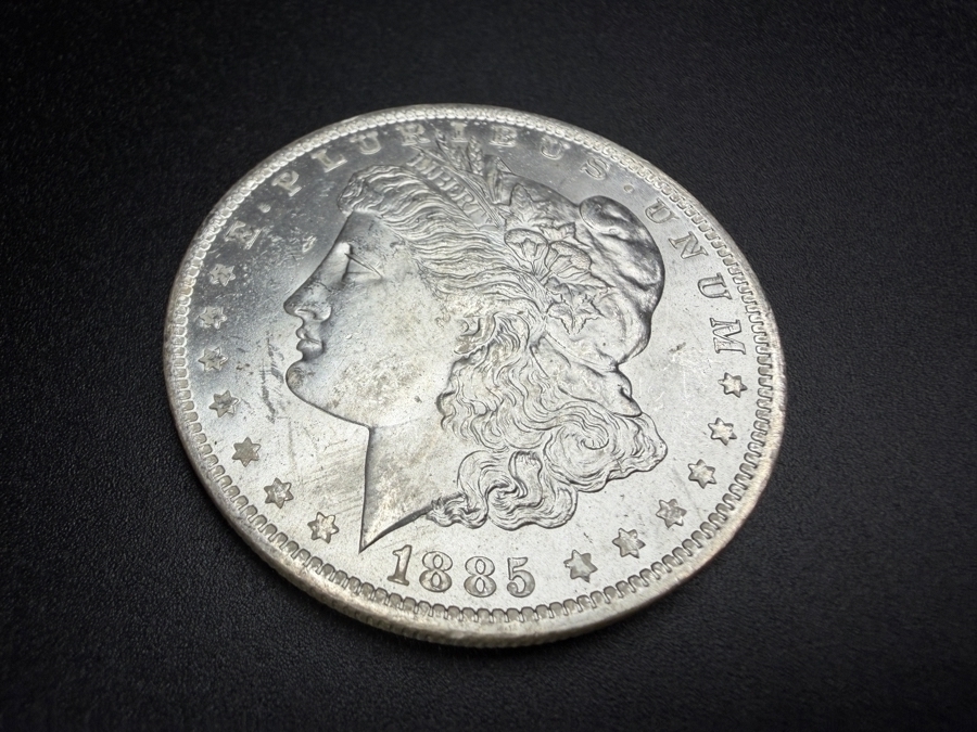 1885 O Brilliant Uncirculated Morgan Silver Dollar [Photo 2]