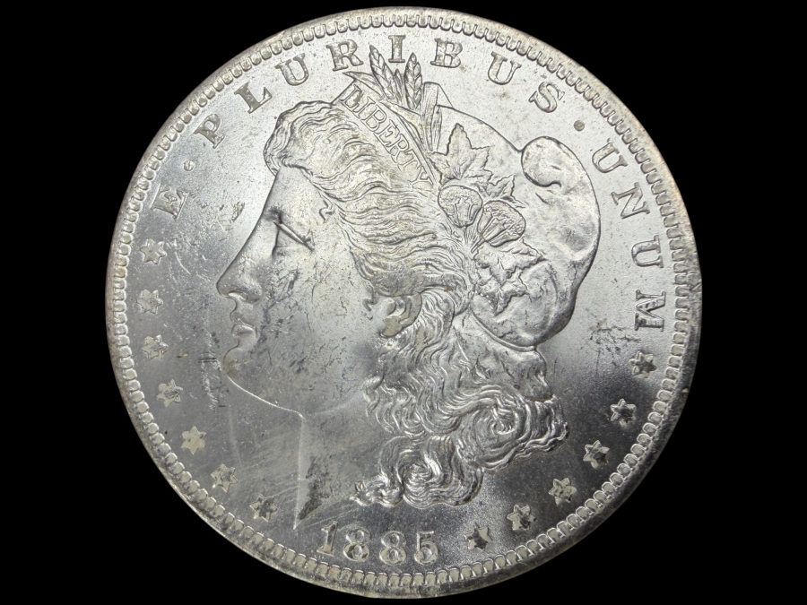 1885 O Brilliant Uncirculated Morgan Silver Dollar