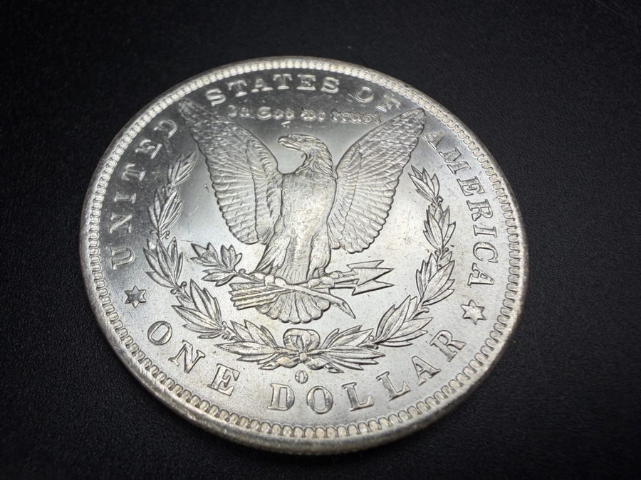 1885 O Brilliant Uncirculated Morgan Silver Dollar [Photo 4]