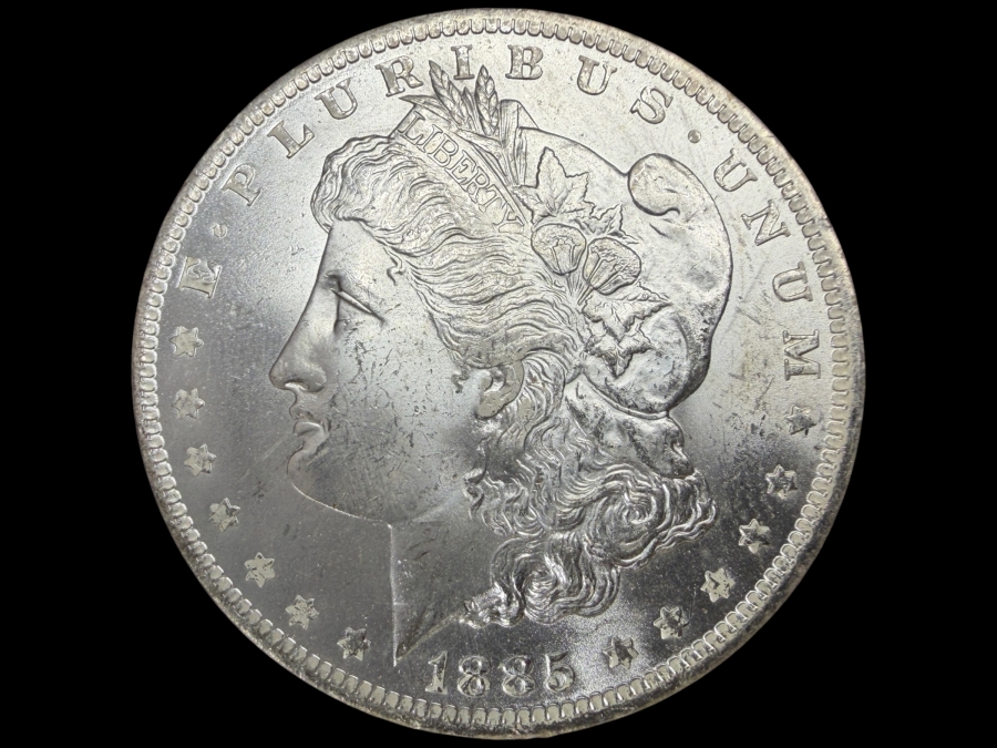 1885 O Brilliant Uncirculated Morgan Silver Dollar