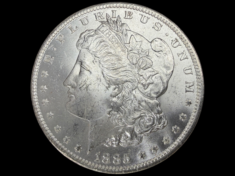 1885 O Brilliant Uncirculated Morgan Silver Dollar