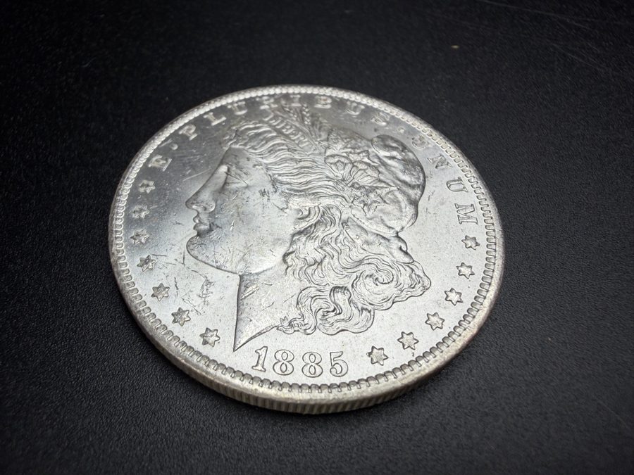 1885 O Brilliant Uncirculated Morgan Silver Dollar [Photo 2]