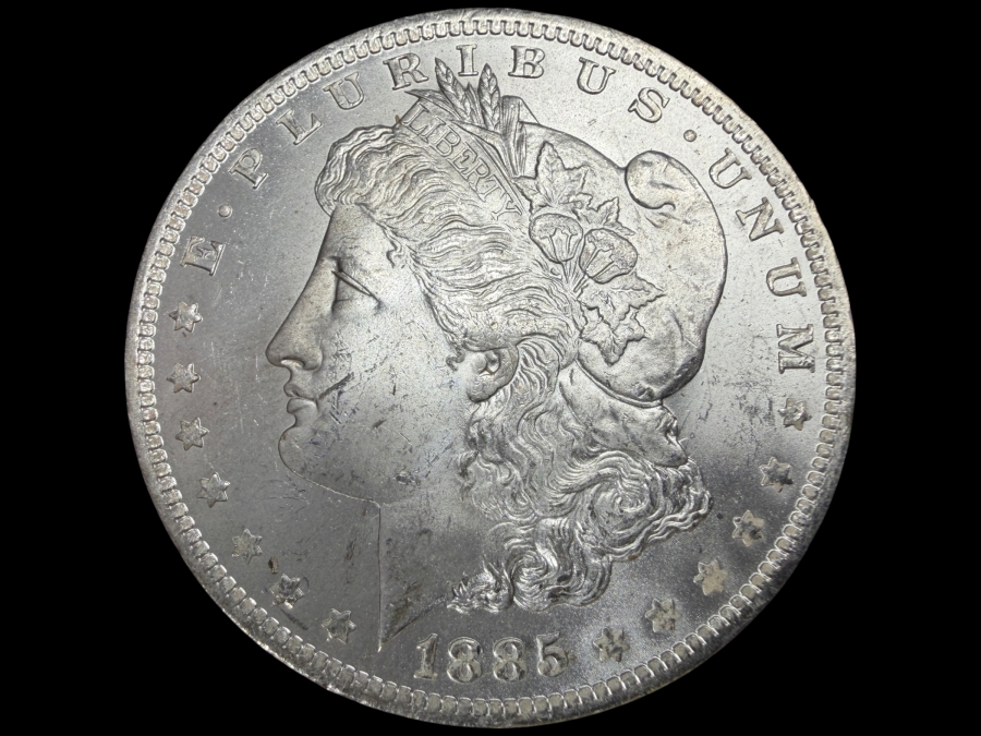 1885 O Brilliant Uncirculated Morgan Silver Dollar