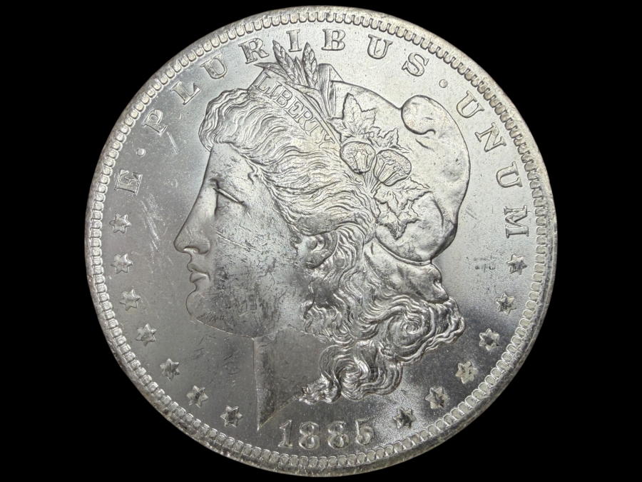 1885 O Brilliant Uncirculated Morgan Silver Dollar