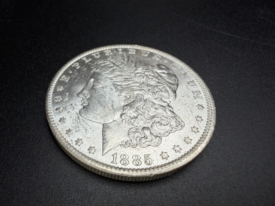 1885 O Brilliant Uncirculated Morgan Silver Dollar [Photo 2]