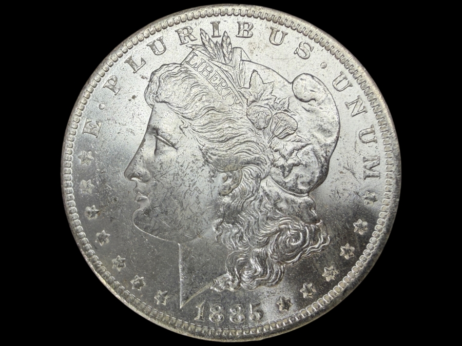1885 O Brilliant Uncirculated Morgan Silver Dollar