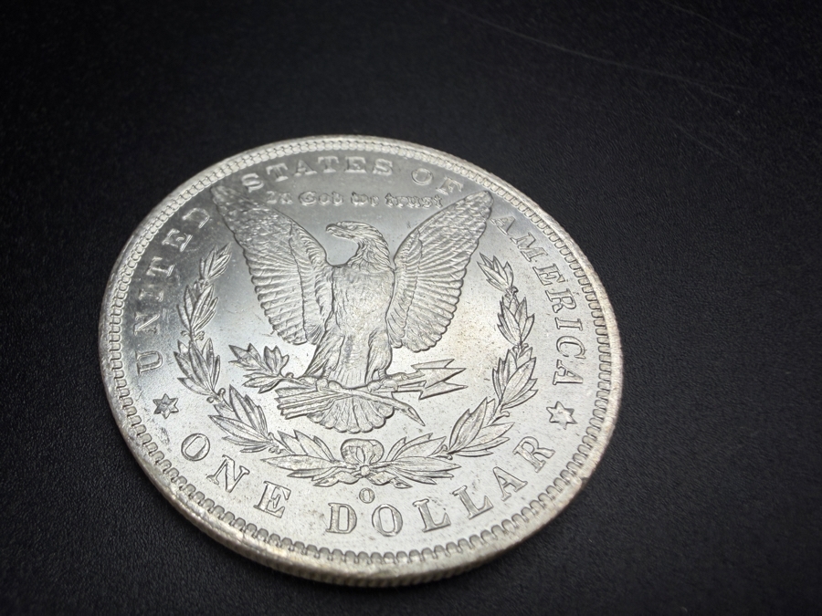 1885 O Brilliant Uncirculated Morgan Silver Dollar [Photo 4]