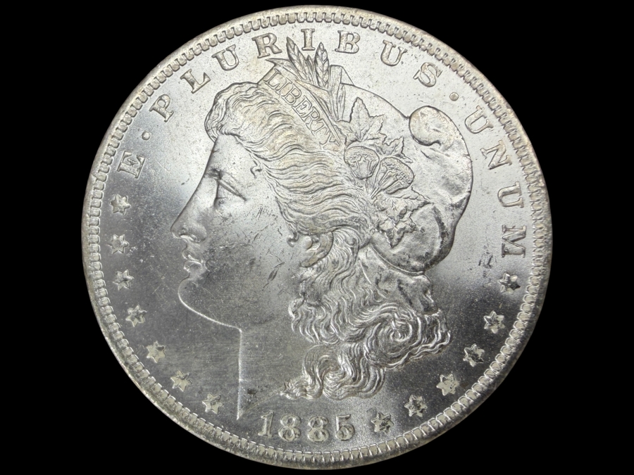 1885 O Brilliant Uncirculated Morgan Silver Dollar
