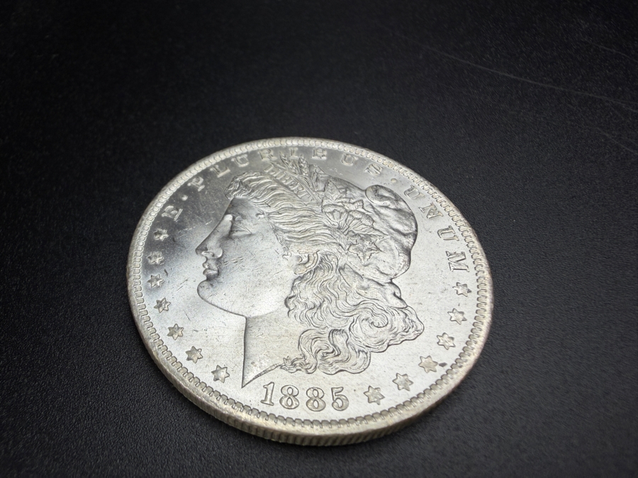 1885 O Brilliant Uncirculated Morgan Silver Dollar [Photo 2]