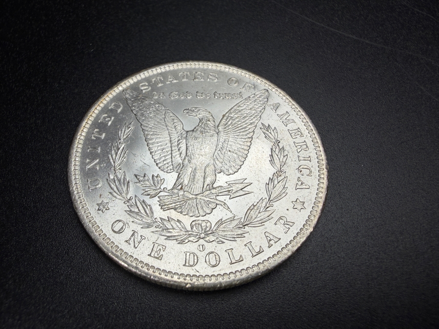 1885 O Brilliant Uncirculated Morgan Silver Dollar [Photo 4]
