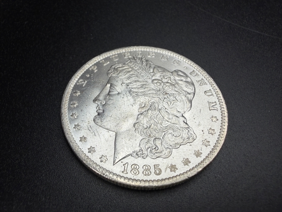 1885 O Brilliant Uncirculated Morgan Silver Dollar [Photo 2]