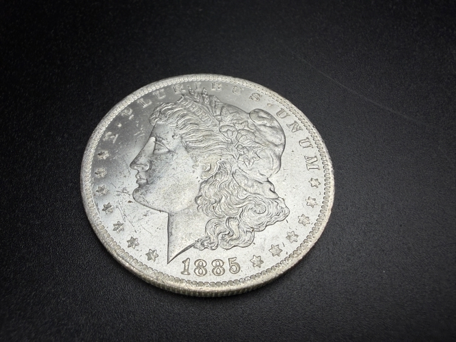 1885 O Brilliant Uncirculated Morgan Silver Dollar [Photo 2]