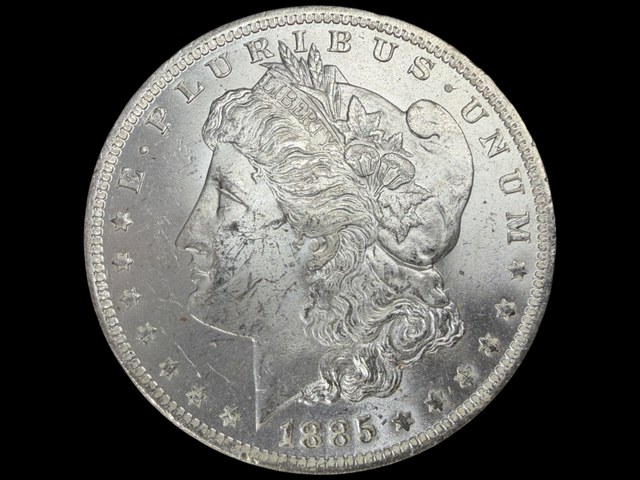 1885 O Brilliant Uncirculated Morgan Silver Dollar