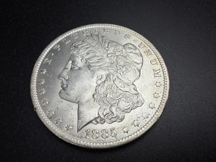1885 O Brilliant Uncirculated Morgan Silver Dollar [Photo 2]