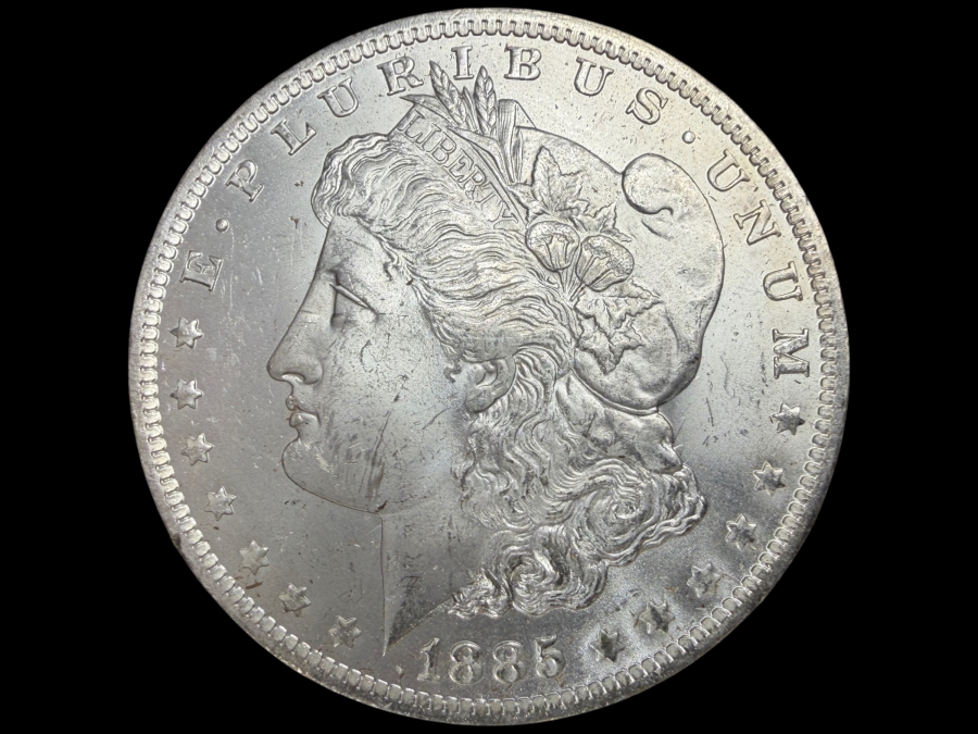 1885 O Brilliant Uncirculated Morgan Silver Dollar