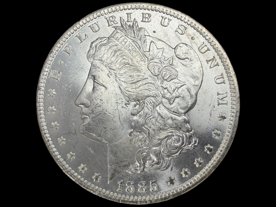 1885 O Brilliant Uncirculated Morgan Silver Dollar
