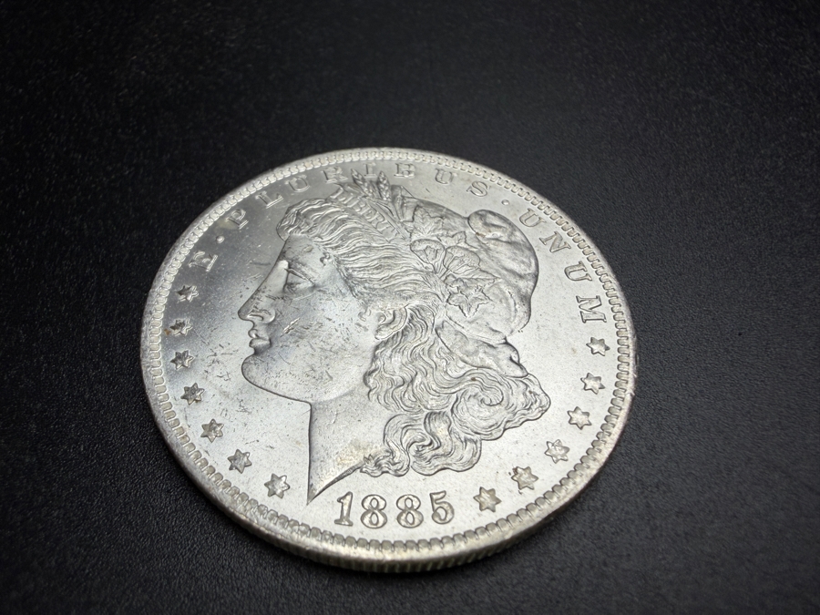 1885 O Brilliant Uncirculated Morgan Silver Dollar [Photo 2]